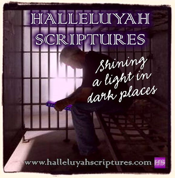 Prisoner in cell with HalleluYah Scriptures