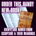 Names Meaning Printed Book - Only One Of It's Kind