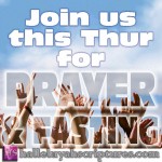 Prayer & Or Fasting 21th November - Please Join Us